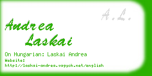 andrea laskai business card